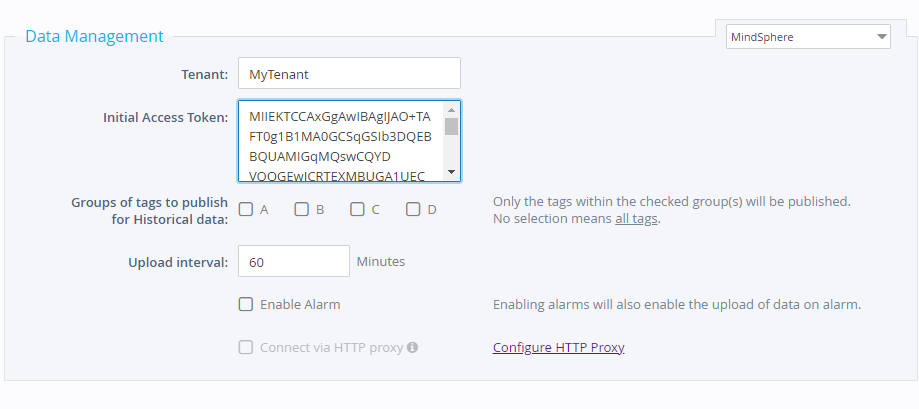 Data Management for Ewon device