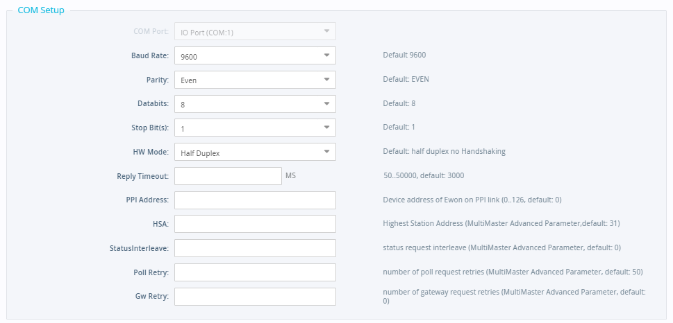 Gateway wizard for S7200