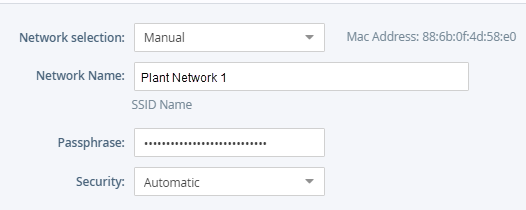 Internet wizard - Wifi Configuration