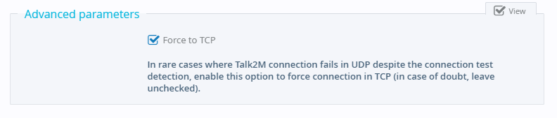 For TCP connection