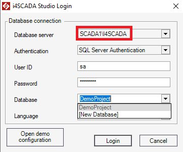 Running i4scada on three separate machines